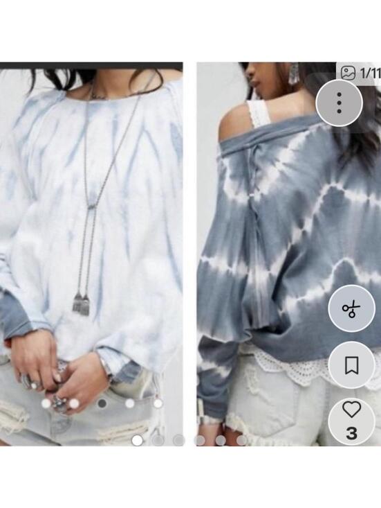 Free People Tops - Free People East meets West tie dye sweatshirt